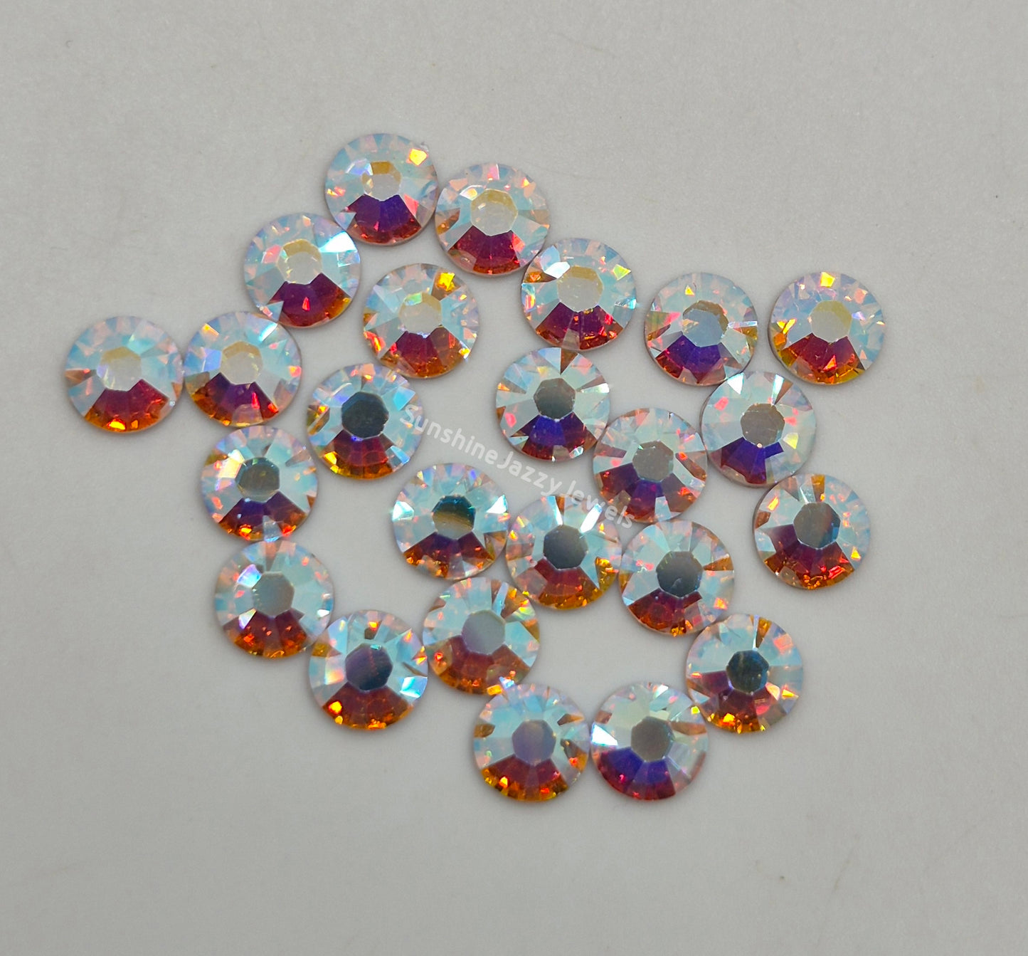 #2088 - Swarovski Crystal ss30 6mm Flatback Rhinestones; 12pc per pack; Multiple Color Choices