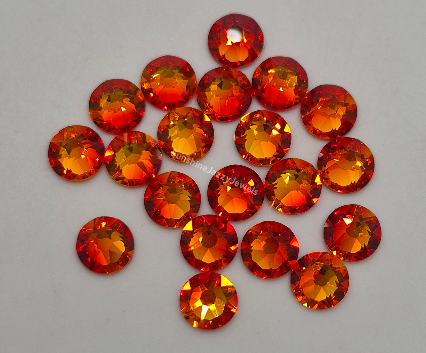 #2088 - Swarovski Crystal ss30 6mm Flatback Rhinestones; 12pc per pack; Multiple Color Choices