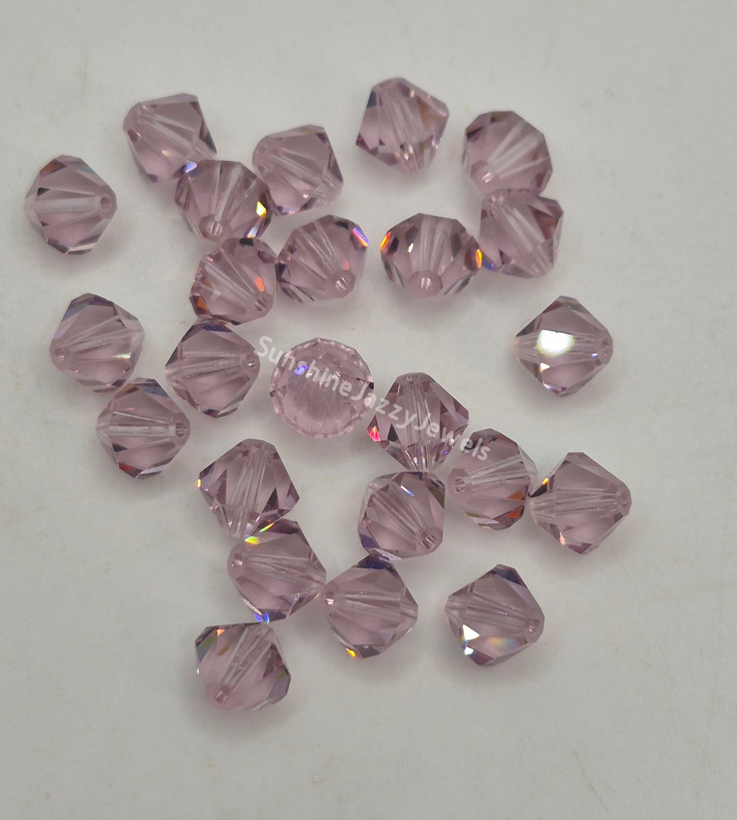 #5301 - Swarovski Crystal 7mm Bicone Beads; Multiple Colors; 12pc per pack