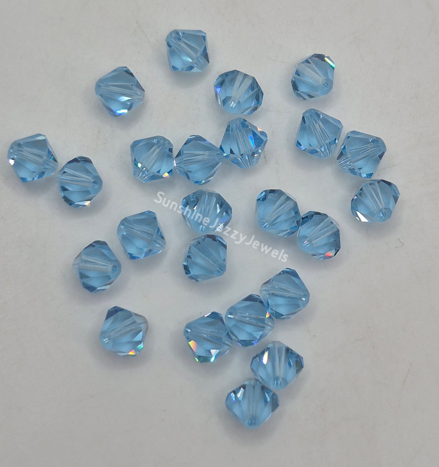 #5301 - Swarovski Crystal 7mm Bicone Beads; Multiple Colors; 12pc per pack