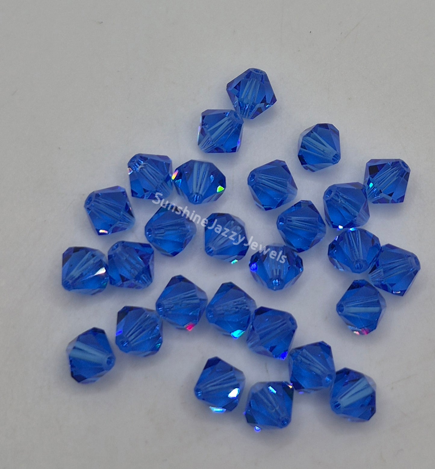 #5301 - Swarovski Crystal 7mm Bicone Beads; Multiple Colors; 12pc per pack