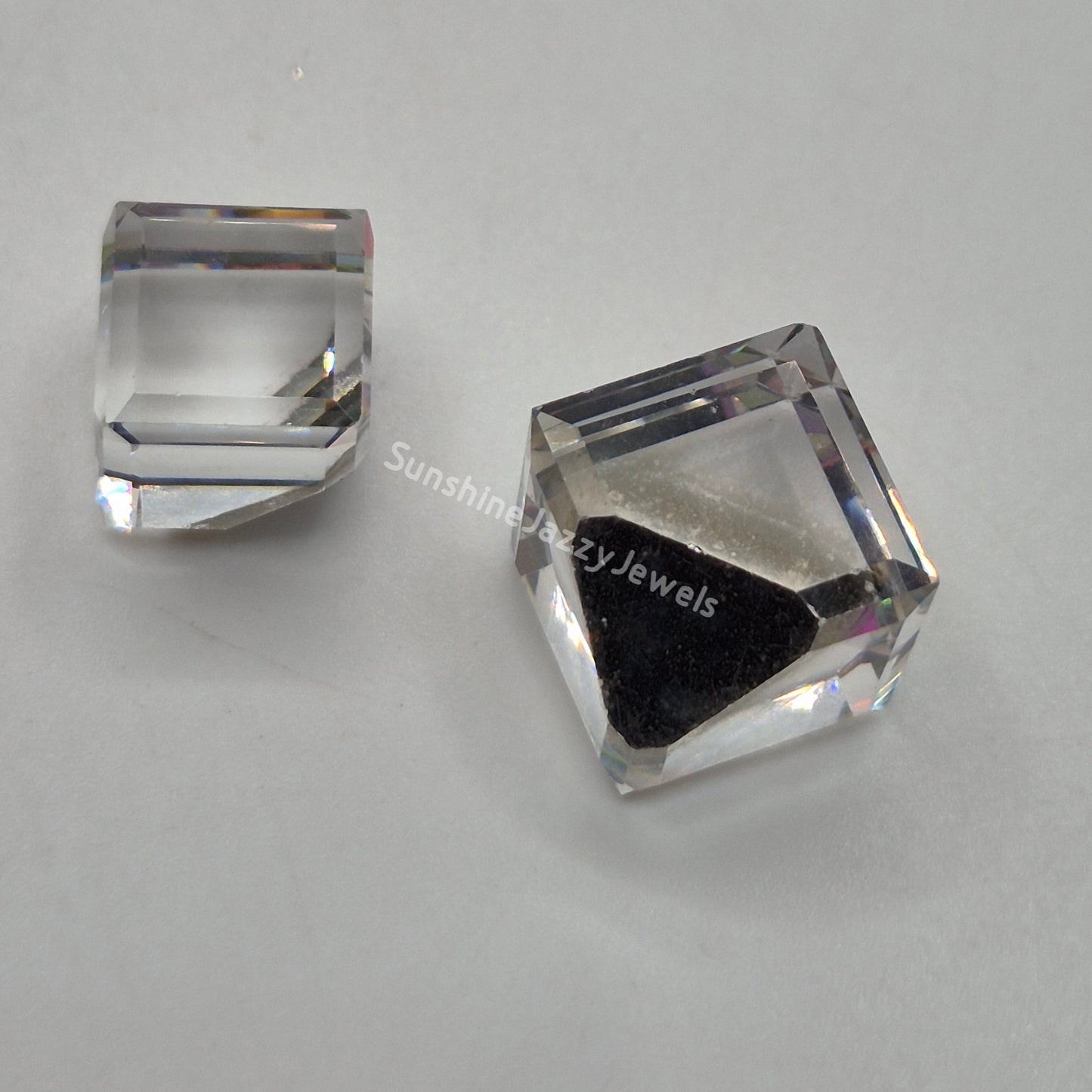 #4841 - Swarovski Crystal Vitrail Medium Cube Fancy Stone; Multiple Sizes