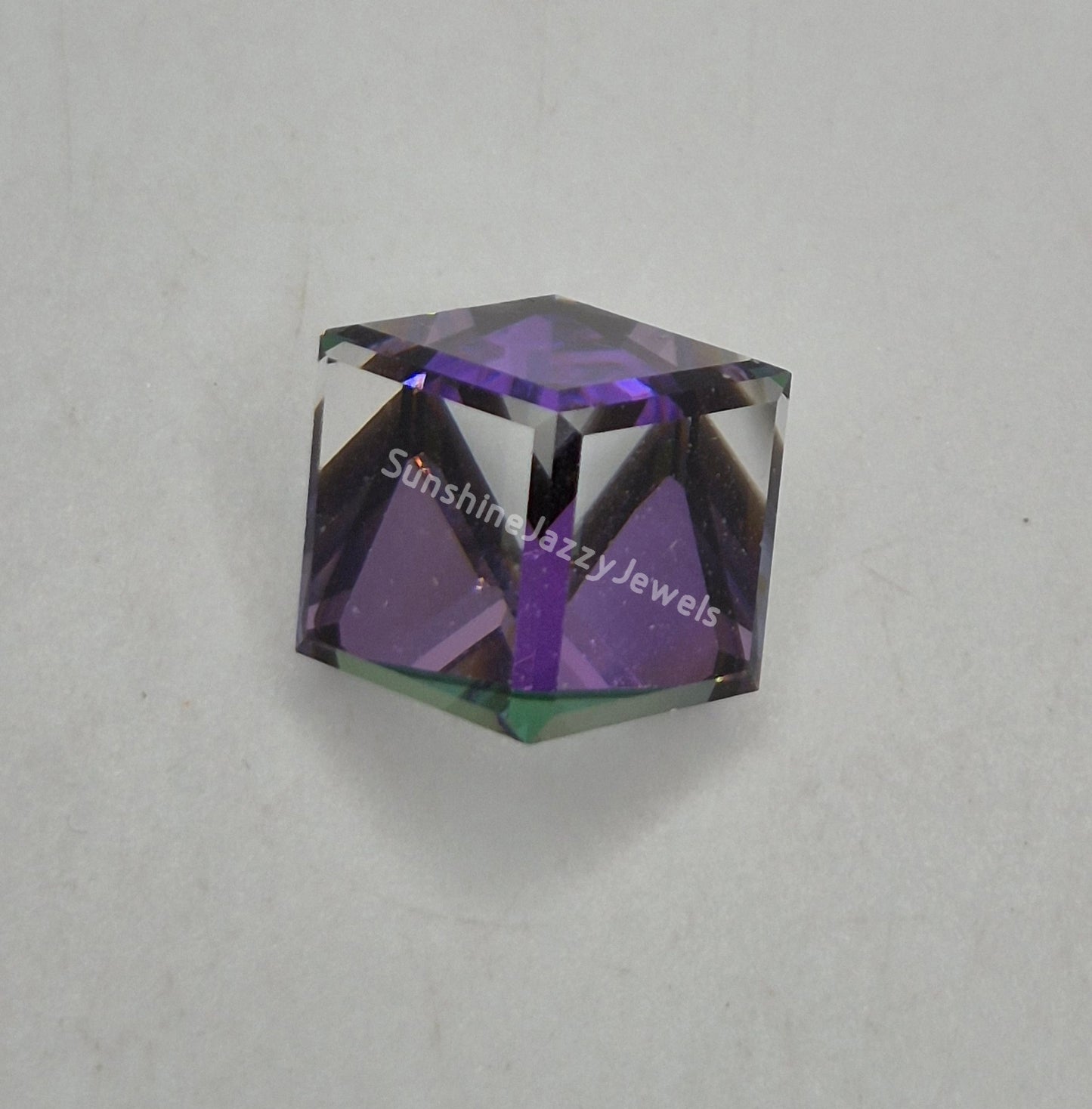 #4841 - Swarovski Crystal Heliotrope Cube Fancy Stone; Multiple Sizes