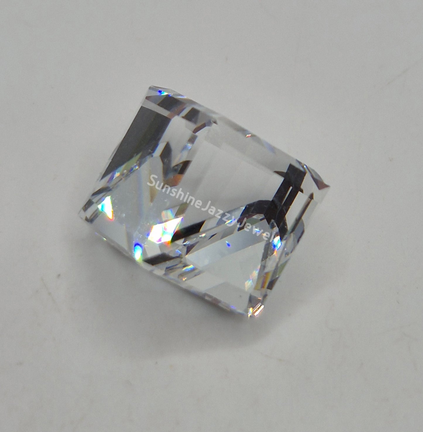 #4841 - Swarovski Crystal Comet Argent Light Cube Fancy Stone; Multiple Sizes