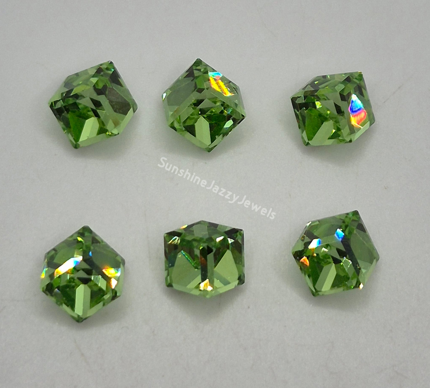 #4841 - Swarovski Crystal 6mm Fancy Stone; 6pc per pack; Multiple Color Choices