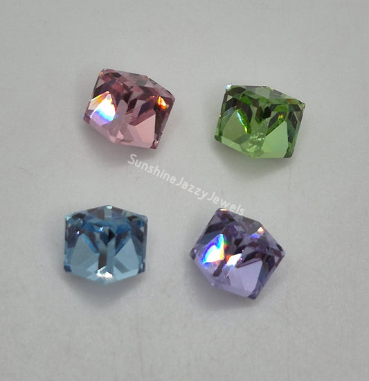 #4841 - Swarovski Crystal 6mm Fancy Stone; 6pc per pack; Multiple Color Choices