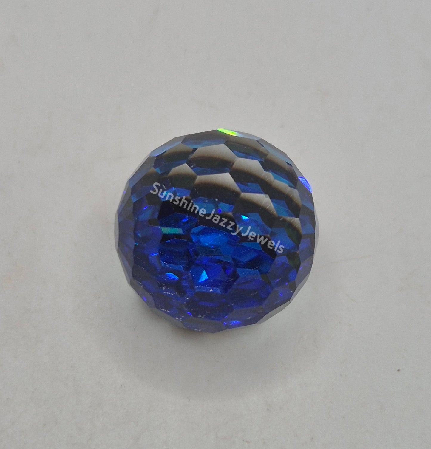 #4869 - Swarovski Crystal Bermuda Blue Disco Ball Fancy Stone; 5 Sizes