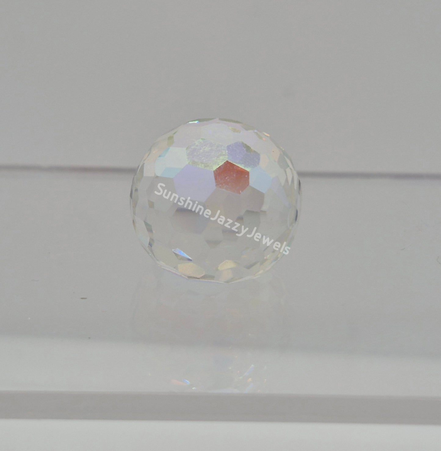 #4869 - Swarovski Crystal Comet Argent Light AB Disco Ball Fancy Stone; 14mm or 16mm