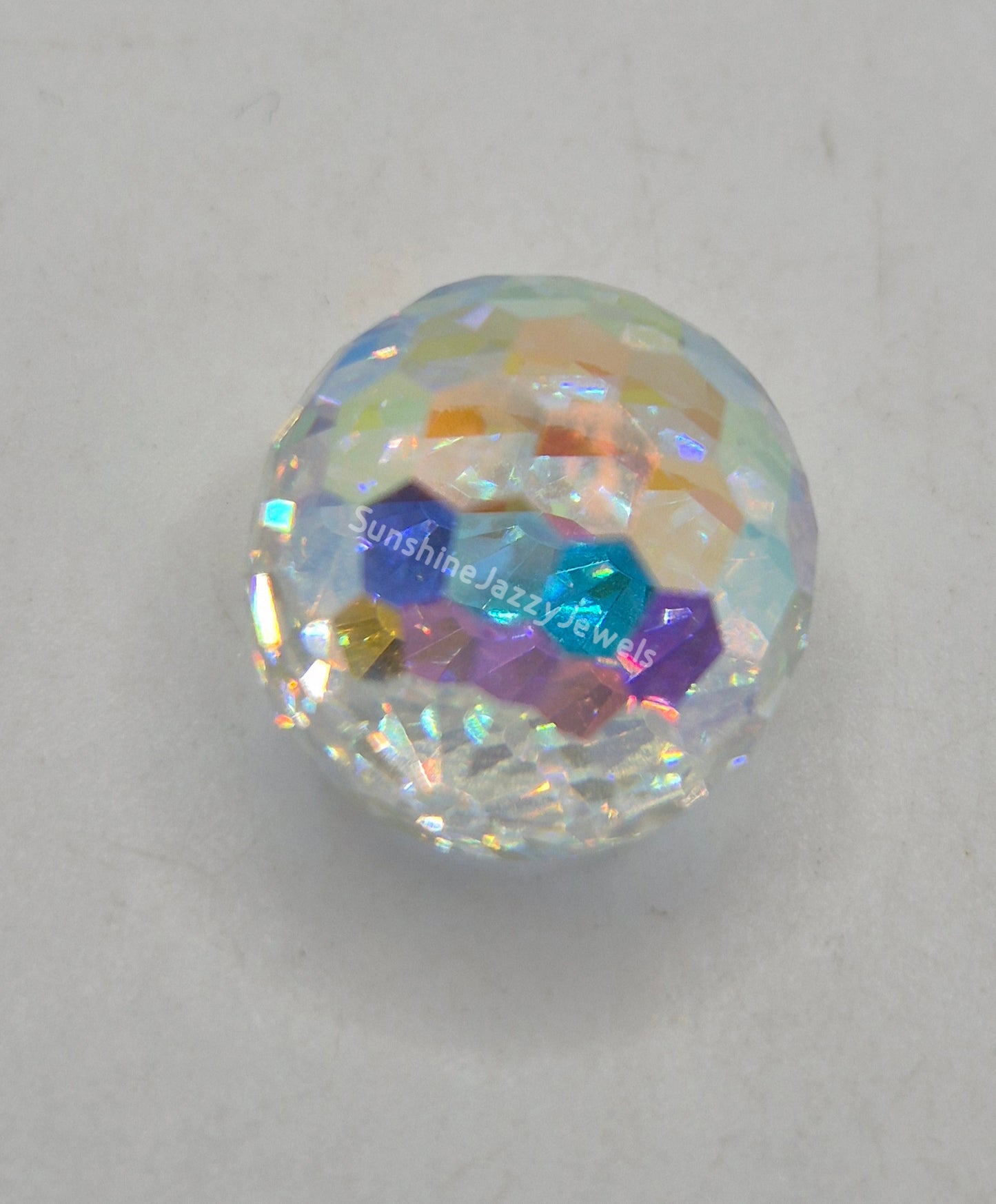 #4869 - Swarovski Crystal Comet Argent Light AB Disco Ball Fancy Stone; 14mm or 16mm