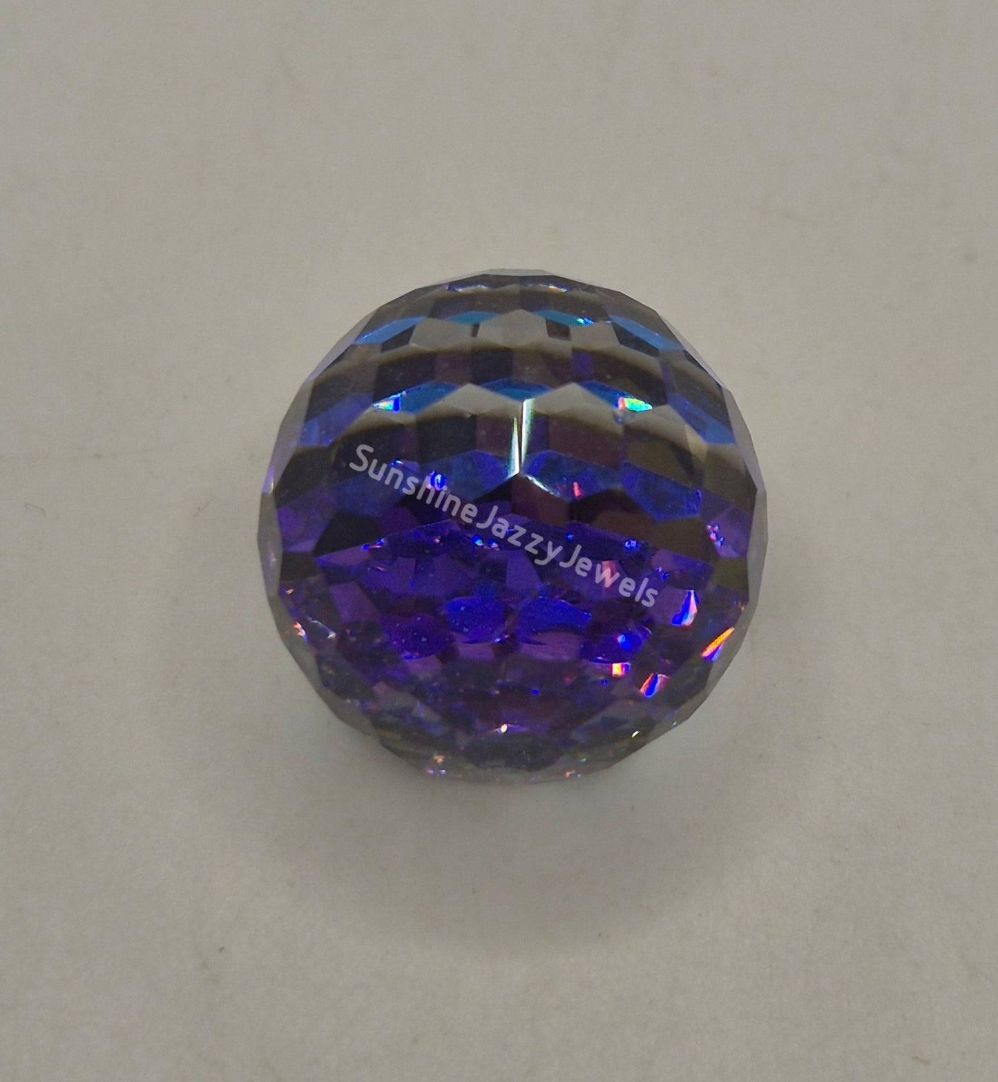 #4869 - Swarovski Crystal Heliotrope Disco Ball Fancy Stone; 12mm or 18mm