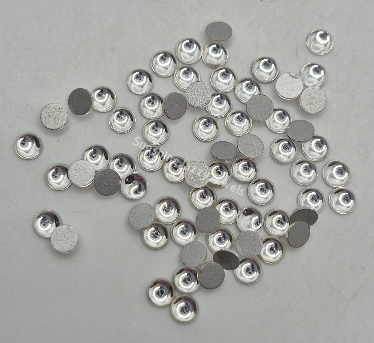 #2090/4 - Swarovski Crystal Clear Cabochon; 3mm, 4mm, 5mm; 24pc per pack
