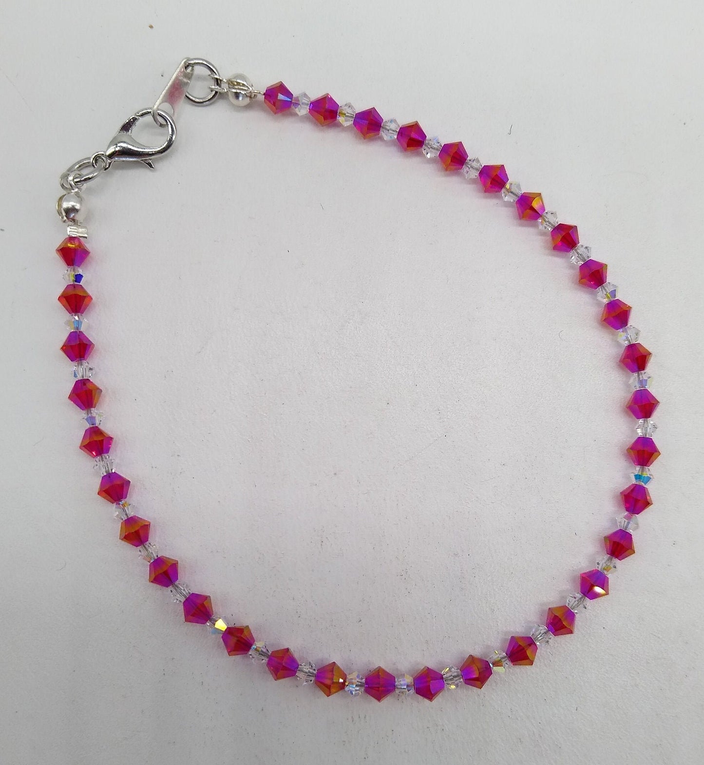 Bracelet/ Anklet - Swarovski Crystal Shimmer Bicones; MULTIPLE COLOR CHOICES