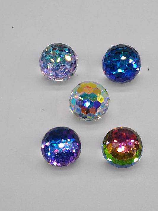 #4861 - Swarovski Crystal 3/4 Flat Disco Ball Fancy Stones