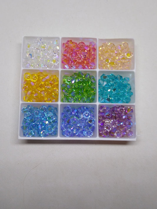 #5328 - Swarovski Crystal Shimmer 2X Bicones Beads