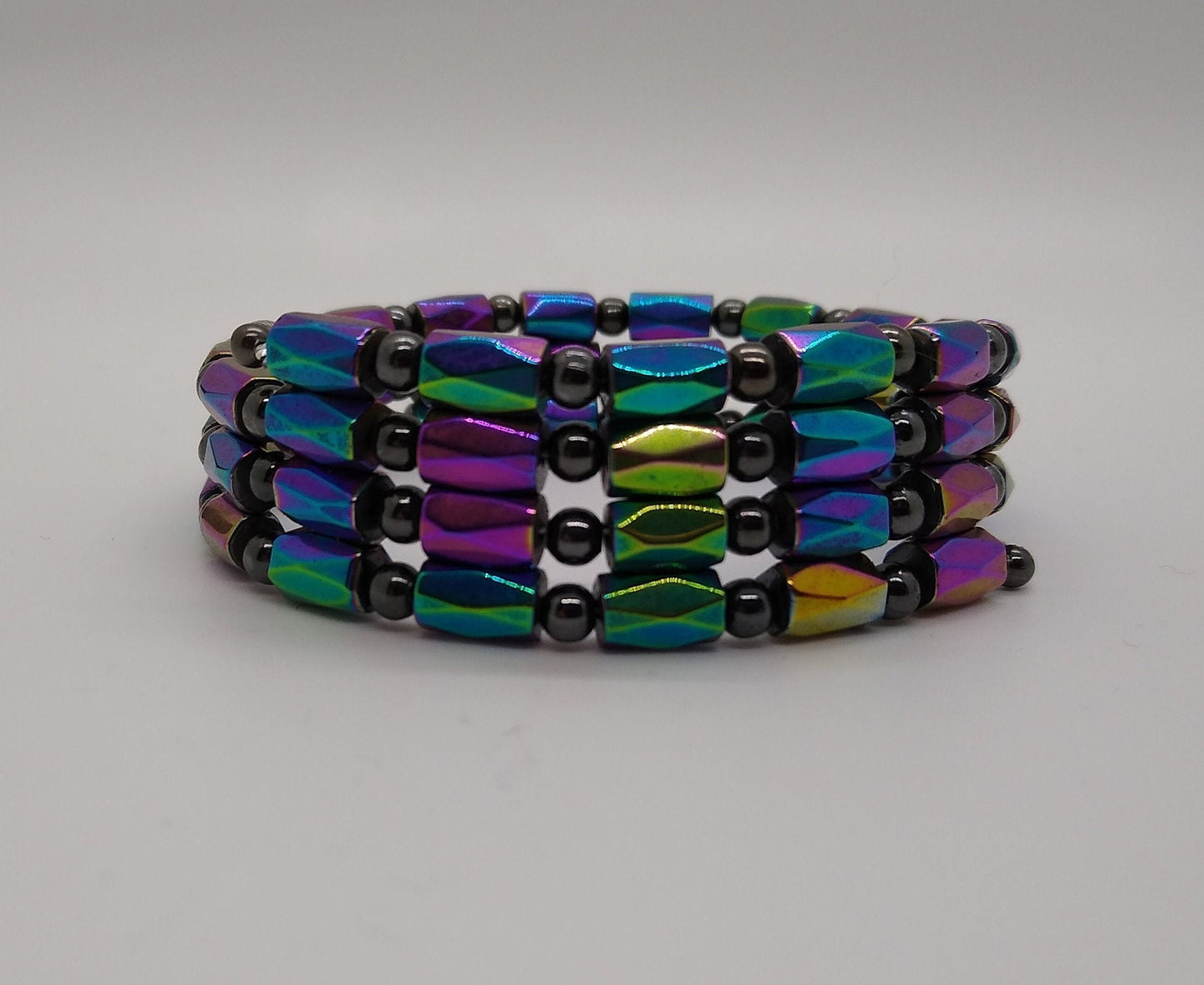 Therapeutic Magnetic Wrap Bracelet - Metallic Rainbow