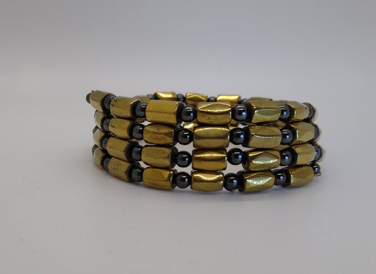 Therapeutic Magnetic Wrap Bracelet - Metallic Gold