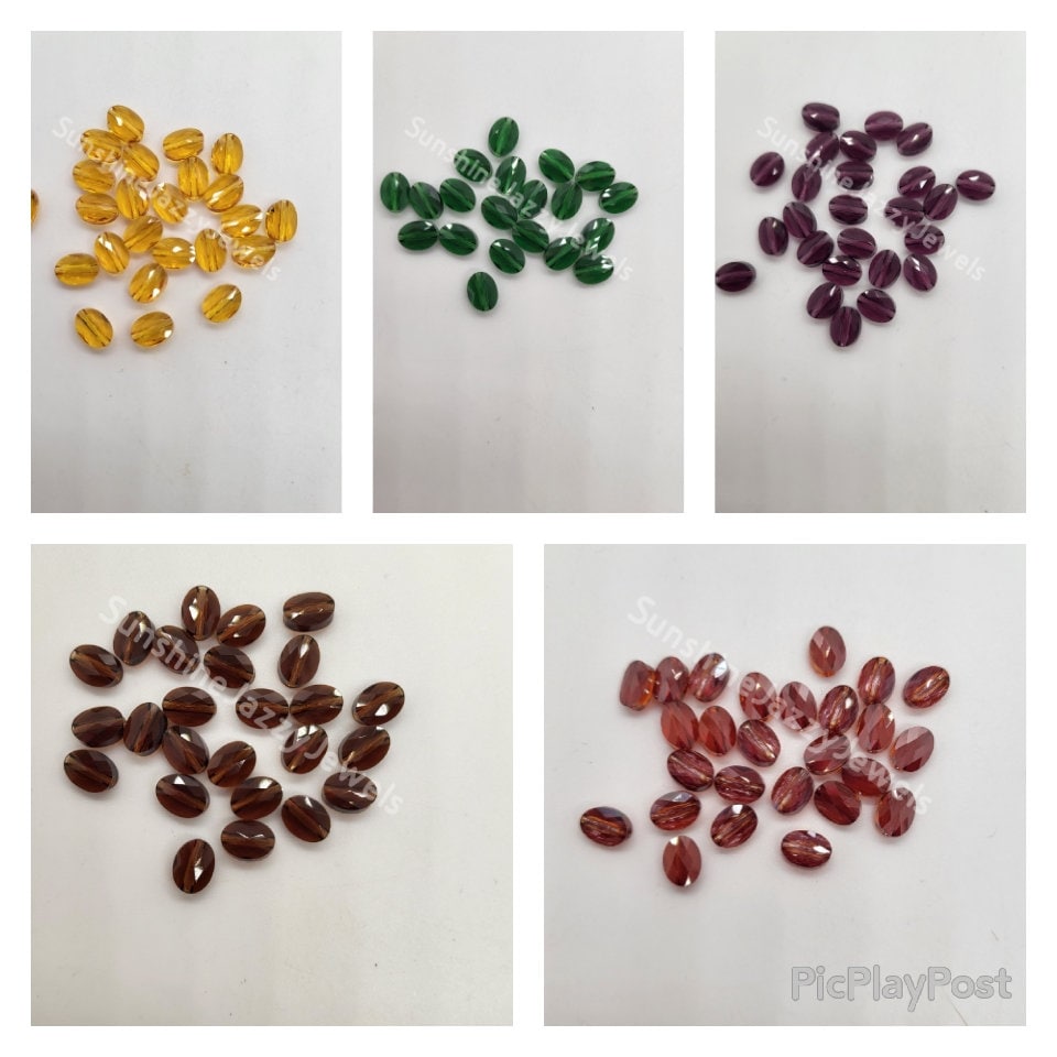#5051 - Swarovski Crystal 8x6mm Mini Oval Beads; 12pc per pack