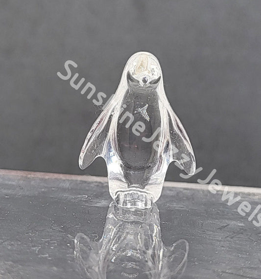 #6555 - Swarovski Crystal Clear Penguin Bead/ Pendant