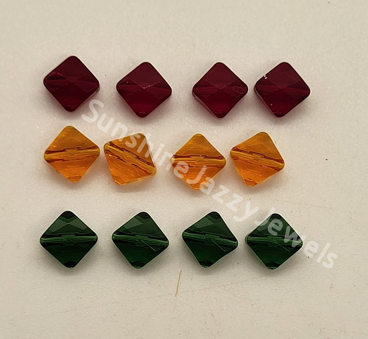 #5054 - Swarovski Crystal 8mm Mini Rhombus Beads; 12pc per pack