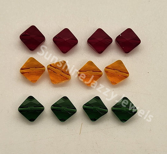 #5054 - Swarovski Crystal 8mm Mini Rhombus Beads; 12pc per pack