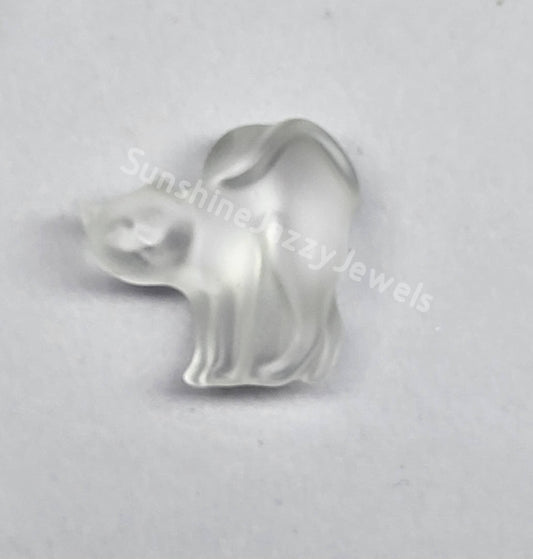 #6757 - Swarovski Crystal Cat Bead/ Pendant; 2 Colors