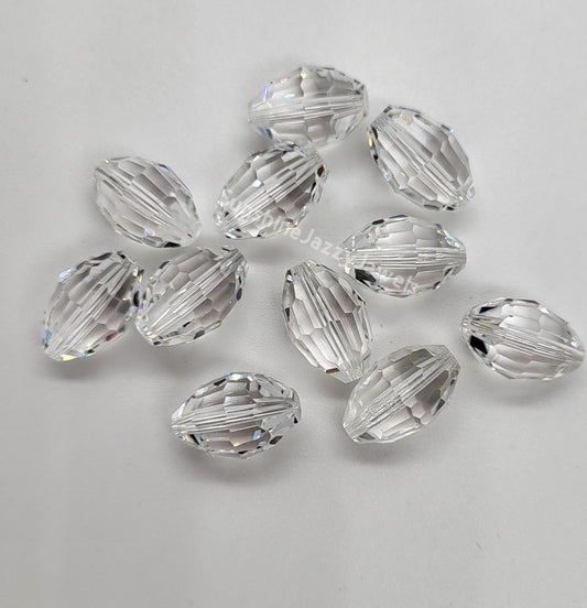 #5200 - Swarovski Crystal Clear Oval Beads; Multiple Sizes