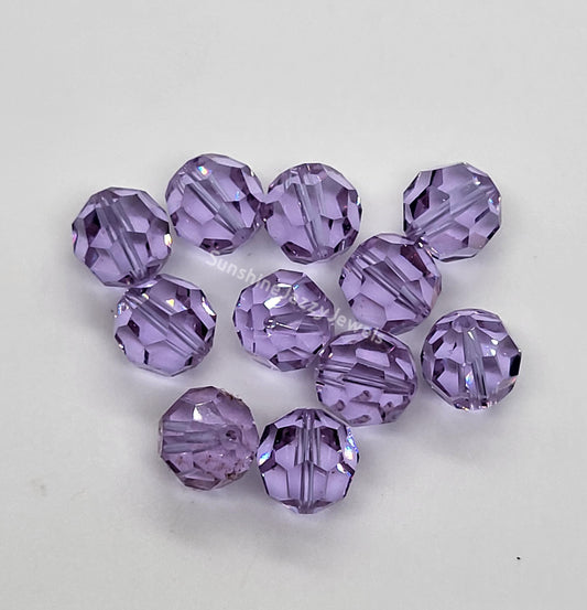 #5000 - 4pc Swarovski Crystal Alexandrite 12mm Round Beads; LAST ONE