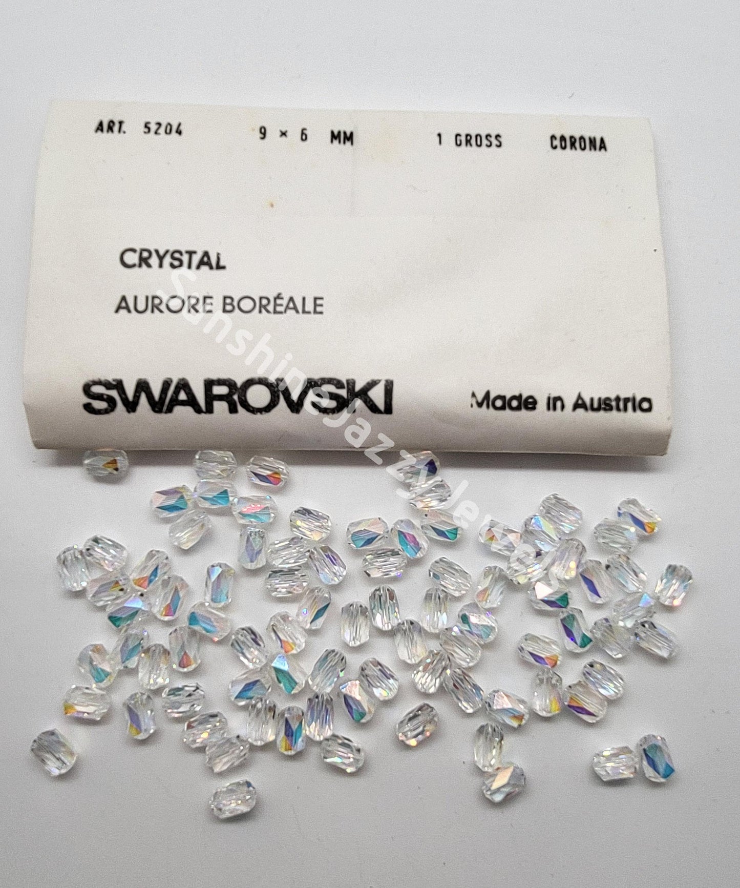 #5204 - Factory Pack Swarovski Crystal 9x6mm Barrel Beads; Multiple Color Choices; 72pc or 144pc